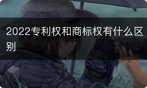 2022专利权和商标权有什么区别
