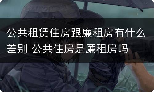 公共租赁住房跟廉租房有什么差别 公共住房是廉租房吗