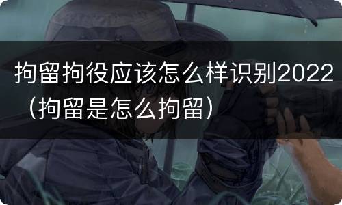 拘留拘役应该怎么样识别2022（拘留是怎么拘留）