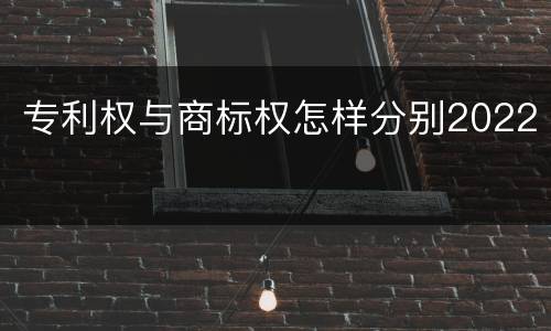 专利权与商标权怎样分别2022
