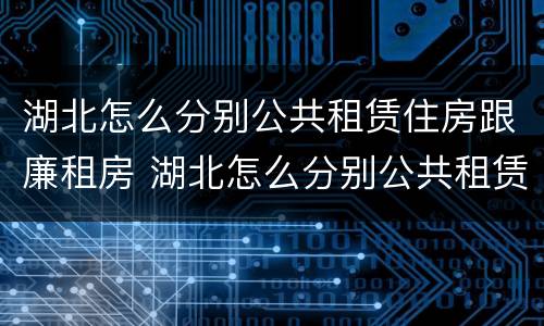 湖北怎么分别公共租赁住房跟廉租房 湖北怎么分别公共租赁住房跟廉租房呢