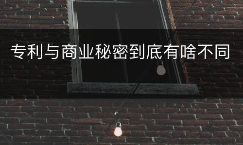 专利与商业秘密到底有啥不同