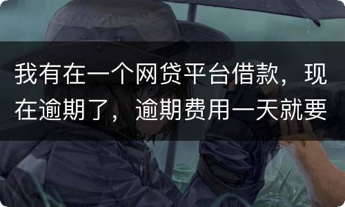 我有在一个网贷平台借款，现在逾期了，逾期费用一天就要高达140