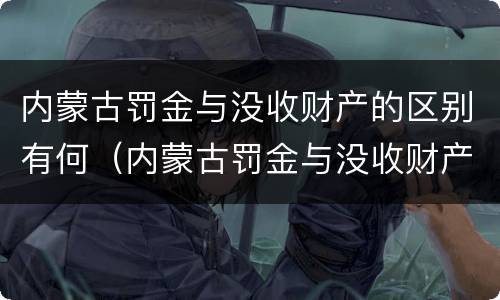 内蒙古罚金与没收财产的区别有何（内蒙古罚金与没收财产的区别有何联系）
