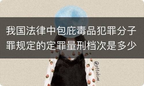 我国法律中包庇毒品犯罪分子罪规定的定罪量刑档次是多少