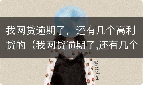 我网贷逾期了，还有几个高利贷的（我网贷逾期了,还有几个高利贷的平台）