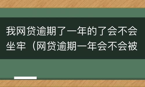 我网贷逾期了一年的了会不会坐牢（网贷逾期一年会不会被起诉）