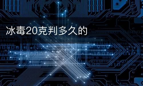 冰毒20克判多久的