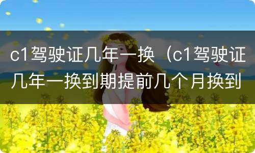 c1驾驶证几年一换（c1驾驶证几年一换到期提前几个月换到哪里去换）