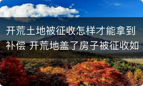 开荒土地被征收怎样才能拿到补偿 开荒地盖了房子被征收如何补偿