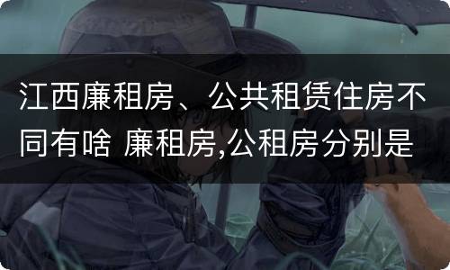 江西廉租房、公共租赁住房不同有啥 廉租房,公租房分别是什么意思?