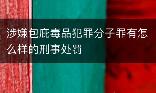涉嫌包庇毒品犯罪分子罪有怎么样的刑事处罚