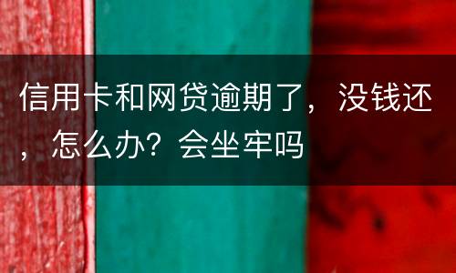信用卡和网贷逾期了，没钱还，怎么办？会坐牢吗