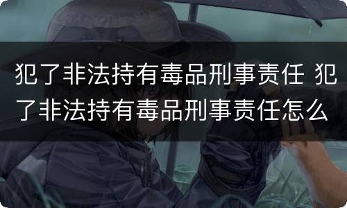 犯了非法持有毒品刑事责任 犯了非法持有毒品刑事责任怎么判刑