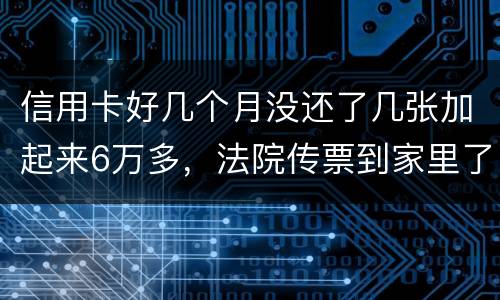 信用卡好几个月没还了几张加起来6万多，法院传票到家里了，我怕被抓，可不可以慢慢还