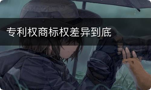 专利权商标权差异到底