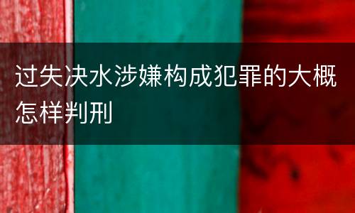 过失决水涉嫌构成犯罪的大概怎样判刑