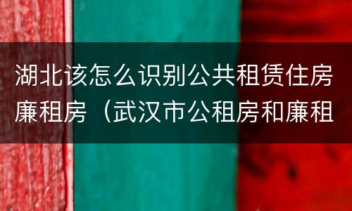 湖北该怎么识别公共租赁住房廉租房（武汉市公租房和廉租房区别）