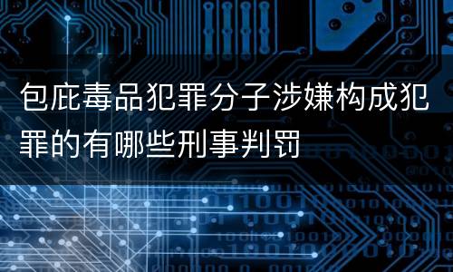 包庇毒品犯罪分子涉嫌构成犯罪的有哪些刑事判罚