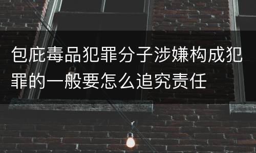 包庇毒品犯罪分子涉嫌构成犯罪的一般要怎么追究责任