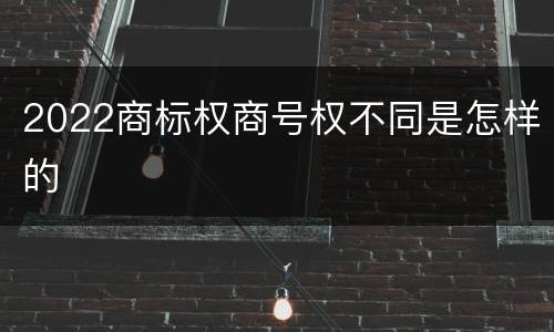 2022商标权商号权不同是怎样的