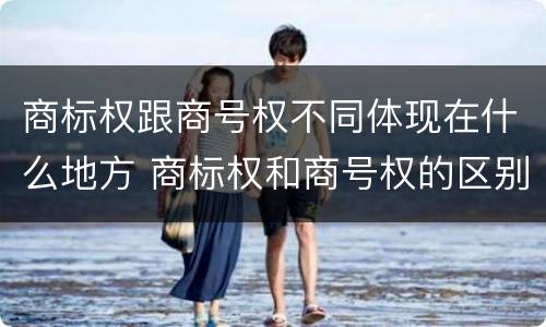 商标权跟商号权不同体现在什么地方 商标权和商号权的区别
