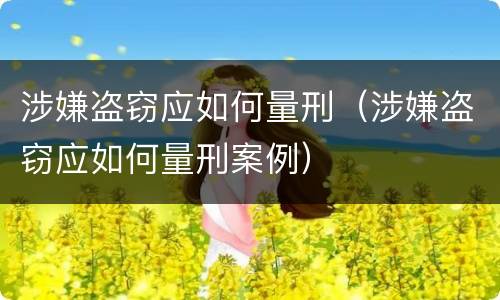 涉嫌盗窃应如何量刑（涉嫌盗窃应如何量刑案例）