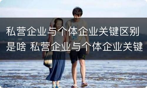 私营企业与个体企业关键区别是啥 私营企业与个体企业关键区别是啥呢
