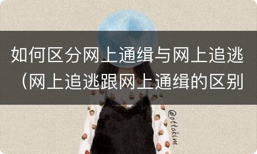 如何区分网上通缉与网上追逃（网上追逃跟网上通缉的区别）