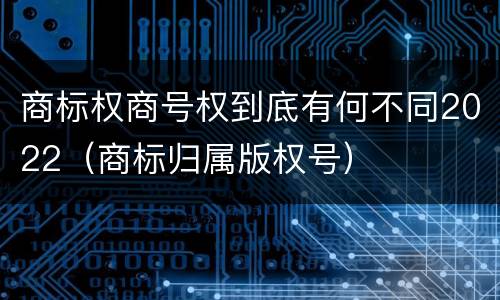 商标权商号权到底有何不同2022（商标归属版权号）
