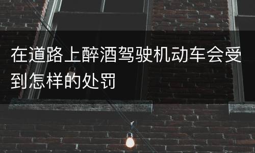 在道路上醉酒驾驶机动车会受到怎样的处罚