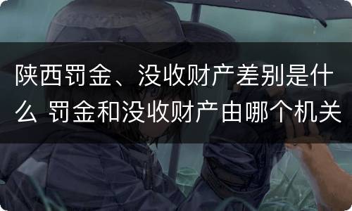 陕西罚金、没收财产差别是什么 罚金和没收财产由哪个机关执行