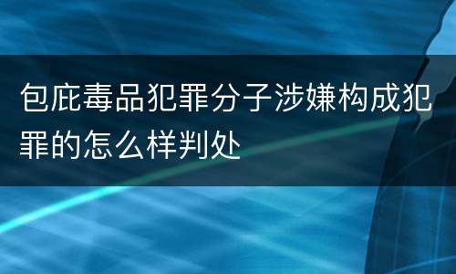 包庇毒品犯罪分子涉嫌构成犯罪的怎么样判处