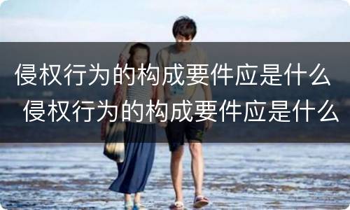 侵权行为的构成要件应是什么 侵权行为的构成要件应是什么意思