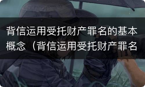 背信运用受托财产罪名的基本概念（背信运用受托财产罪名的基本概念为）