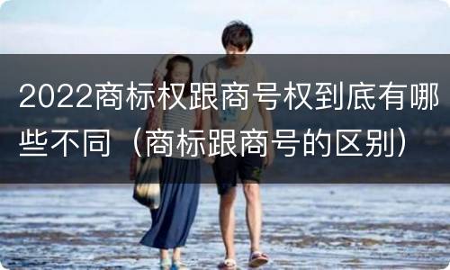 2022商标权跟商号权到底有哪些不同（商标跟商号的区别）