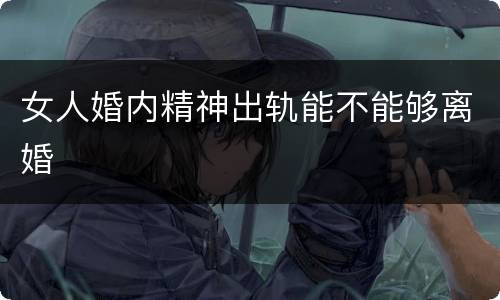 女人婚内精神出轨能不能够离婚