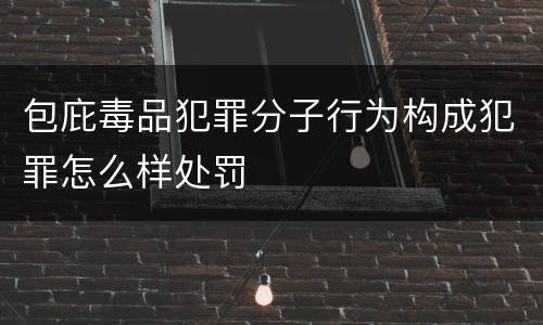 包庇毒品犯罪分子行为构成犯罪怎么样处罚
