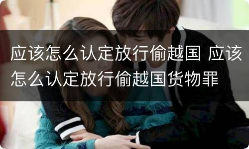 应该怎么认定放行偷越国 应该怎么认定放行偷越国货物罪