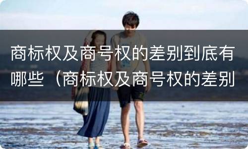 商标权及商号权的差别到底有哪些（商标权及商号权的差别到底有哪些呢）