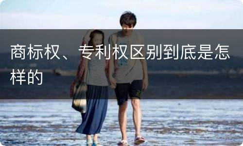 商标权、专利权区别到底是怎样的