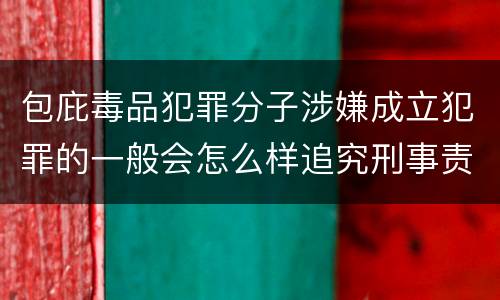 包庇毒品犯罪分子涉嫌成立犯罪的一般会怎么样追究刑事责任