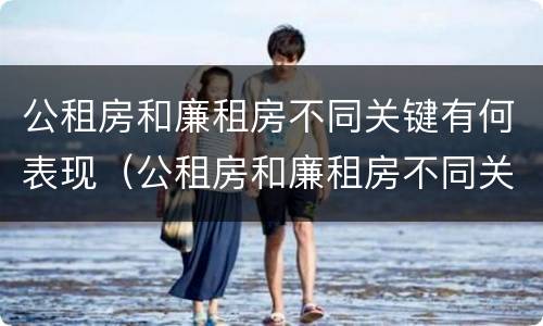 公租房和廉租房不同关键有何表现（公租房和廉租房不同关键有何表现和影响）
