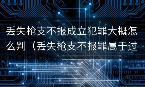 丢失枪支不报成立犯罪大概怎么判（丢失枪支不报罪属于过失犯罪吗）