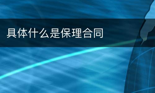 具体什么是保理合同