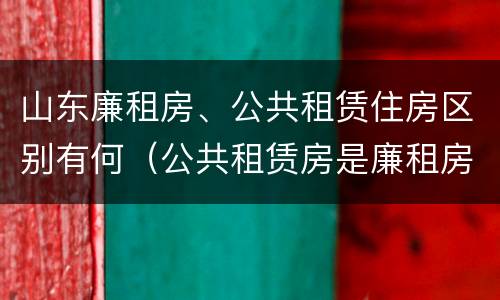 山东廉租房、公共租赁住房区别有何（公共租赁房是廉租房吗）
