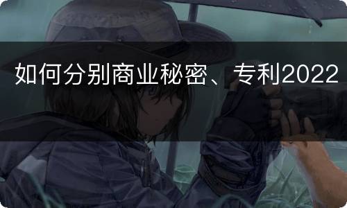 如何分别商业秘密、专利2022