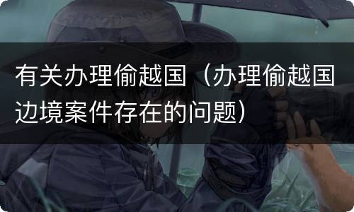 有关办理偷越国（办理偷越国边境案件存在的问题）