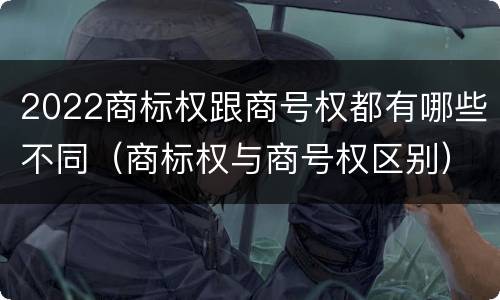 2022商标权跟商号权都有哪些不同（商标权与商号权区别）