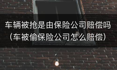 车辆被抢是由保险公司赔偿吗（车被偷保险公司怎么赔偿）